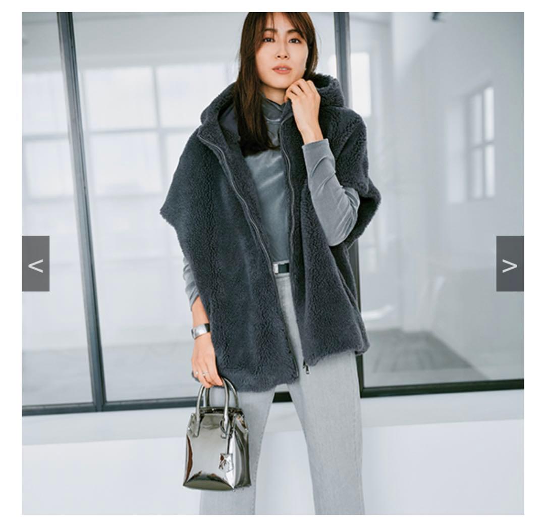 LIGNAGGIO ラムボアフェイクファージレ　ダークグレー