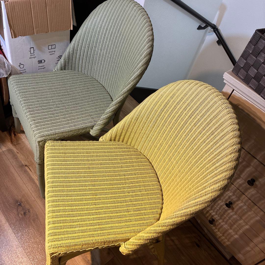 美品　LLOYD LOOM ロイドルーム チェア オリーブ　正規品