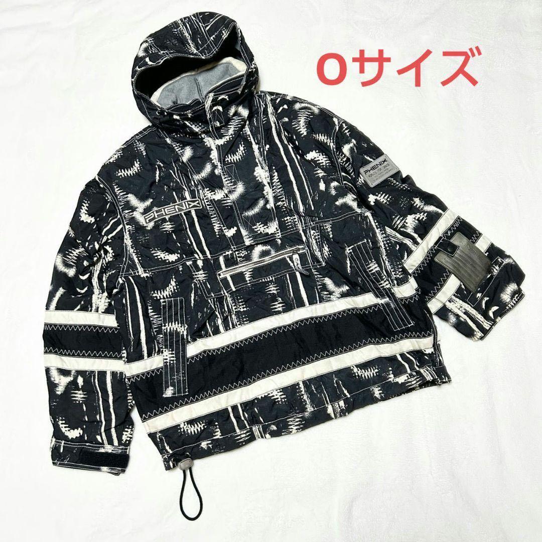 フェニックス【O】スノーボードウェア スキー ジャケット 総柄 ブラック Y2K