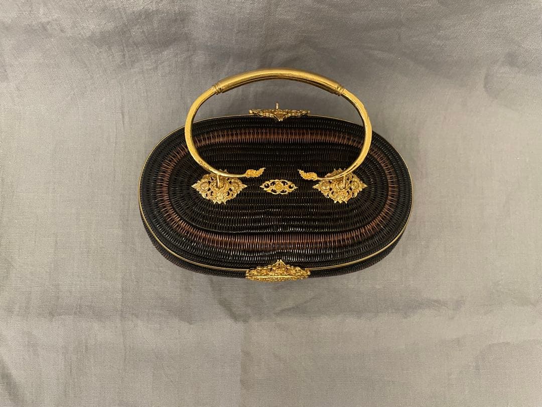 お値下げ　美品　タイ籠バック