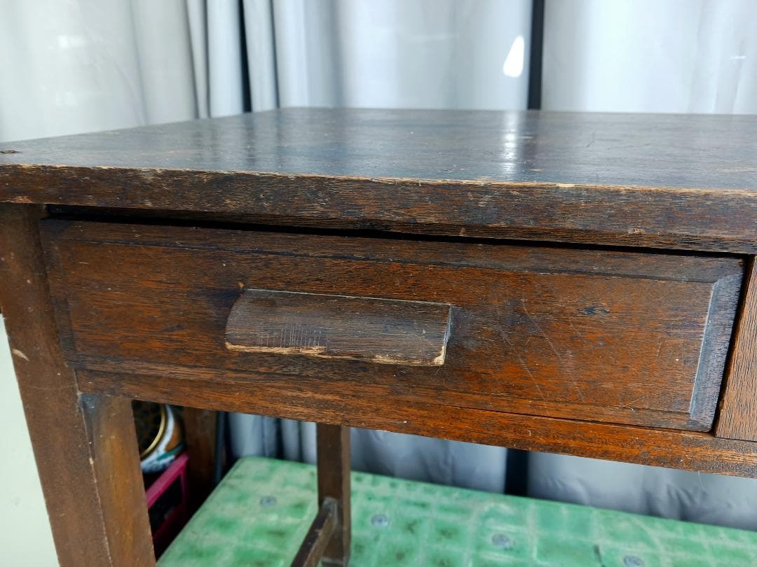 昭和レトロ アンティーク机 書斎机 ヴィンテージ デスク ワークデスク 激レア！