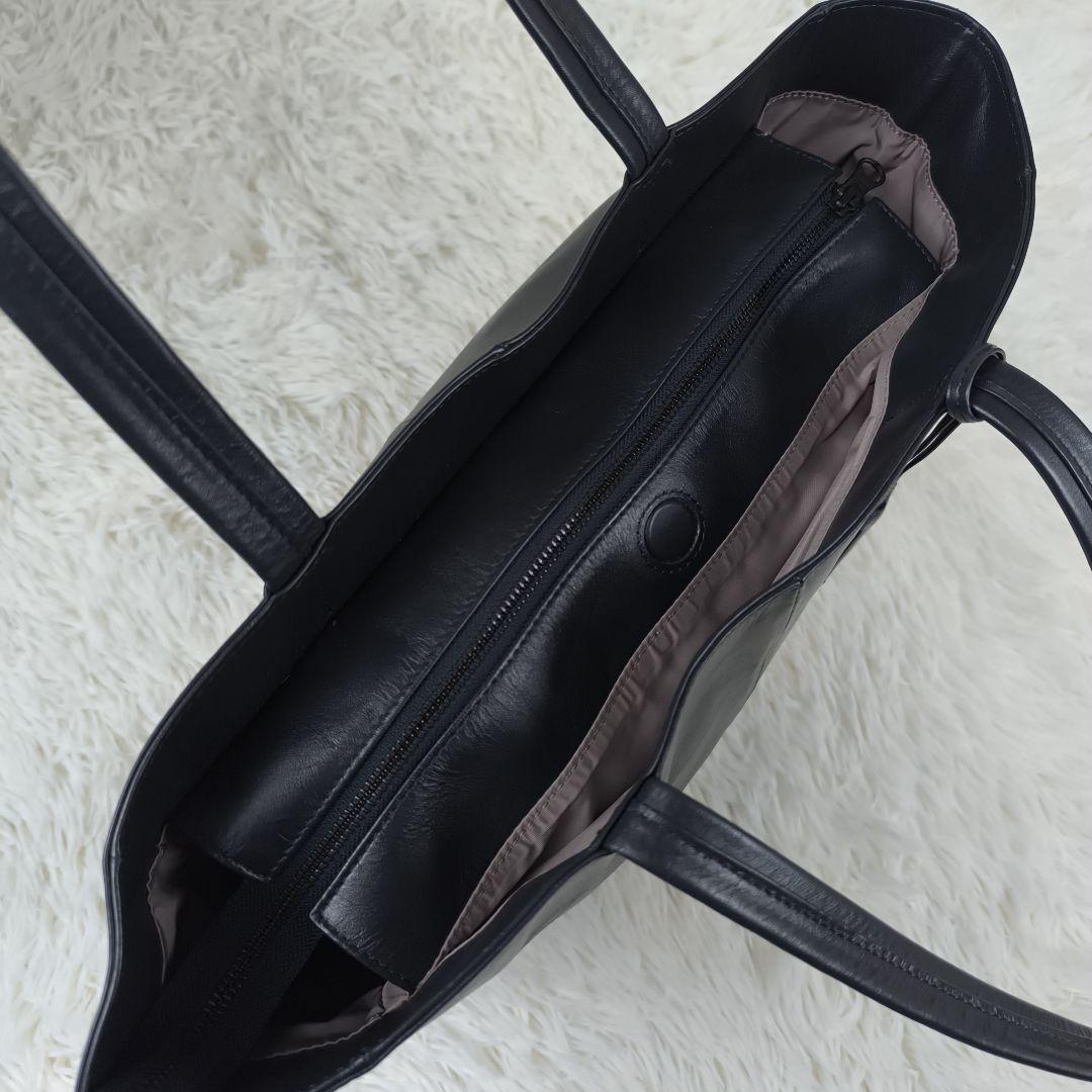 ✨極美品✨ グリーンレーベルリラクシング トートバッグ レザー 肩掛け A4 紺