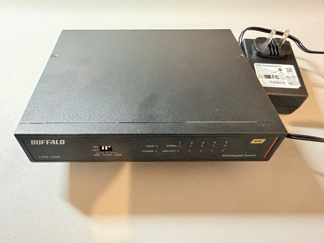 BUFFALO LSW-10G5 5ポートスイッチングハブ