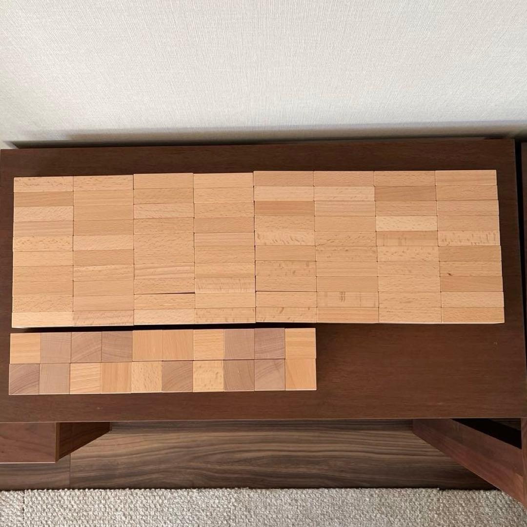 小さな大工さん 積み木セット 直方体80個 立方体20個 40mm基尺