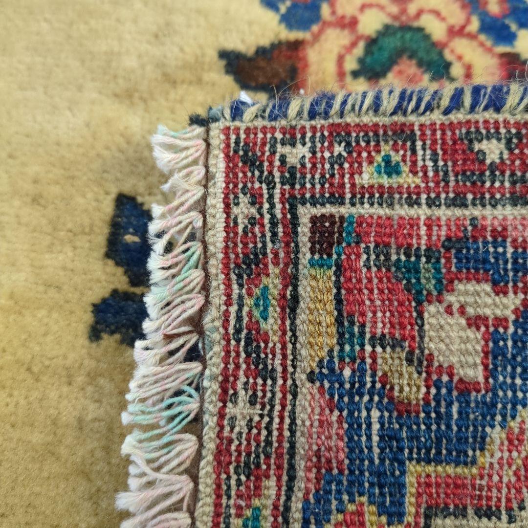 ヴィンテージラグ　ペルシャ絨毯　ザンジャン　手織り絨毯　ウール　コットン