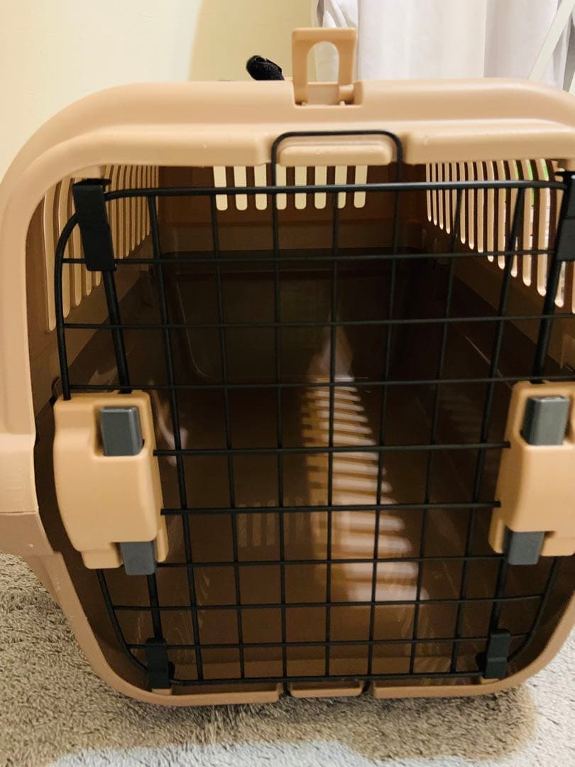 リッチェル キャンピングキャリーシングルドア Mサイズ　ブラウン