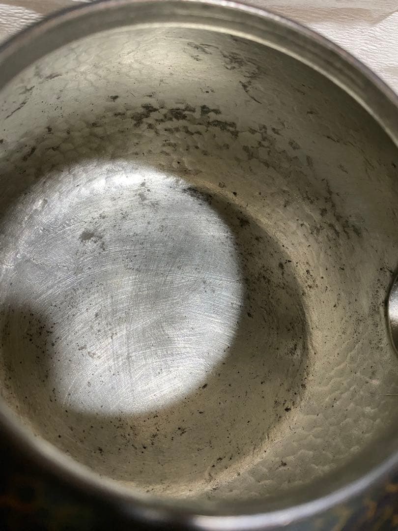 玉川堂 紫金色湯沸 銅器