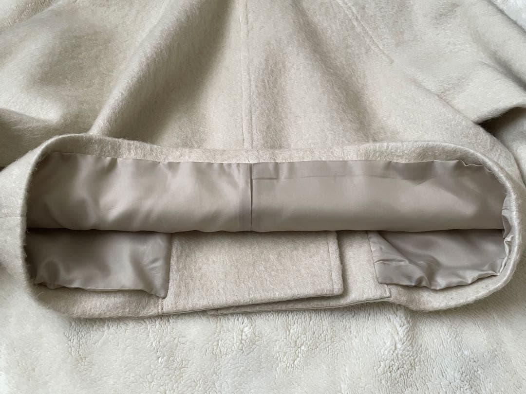 EMMEL REFINES スタンド シャギー ショートコート