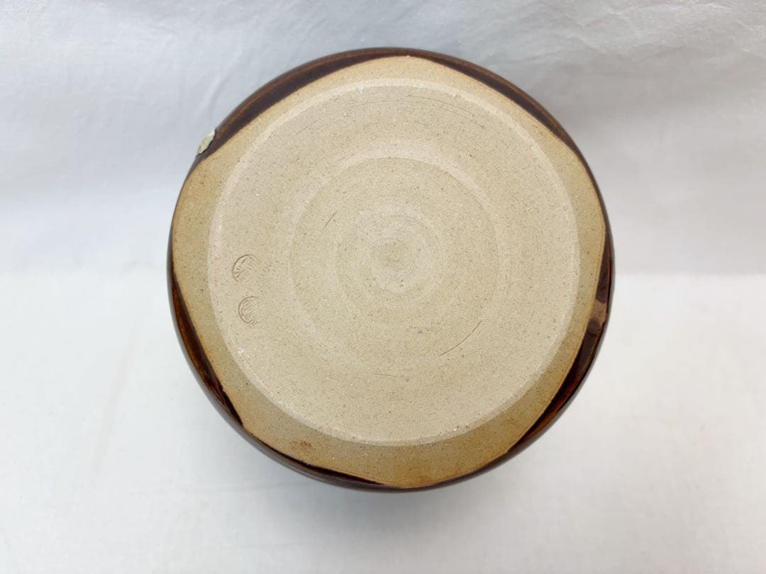 未使用 茶道具 福森比路志造 高取水指 塗り蓋 茶懐石 水差し 陶印 共箱