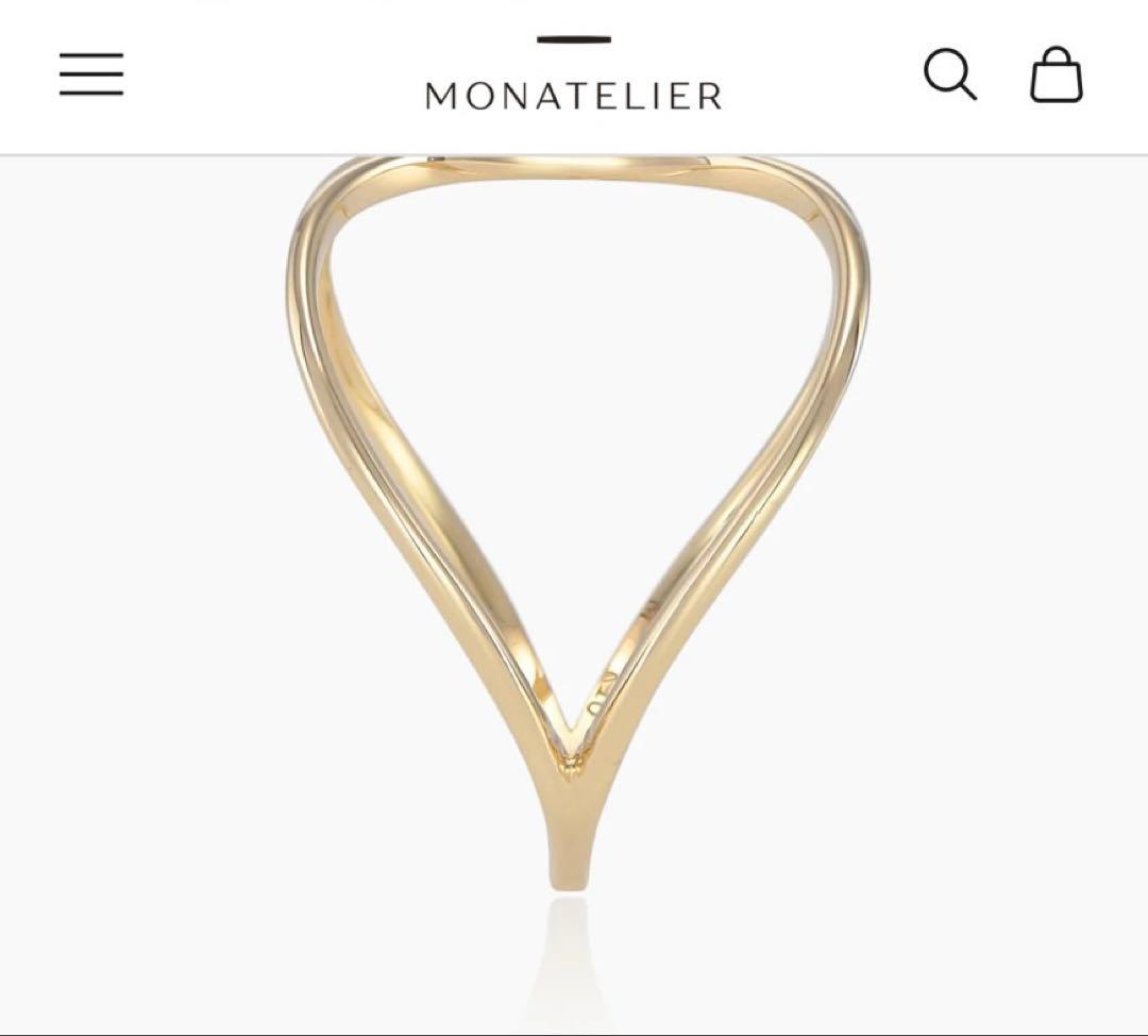 MONATELIERリング【ダブルハート】♯10