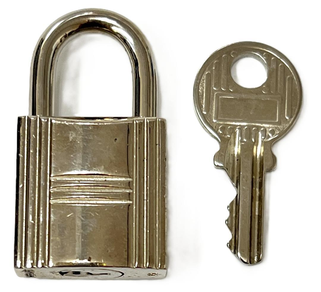 エルメス カデナ＆キー パドロック No.101 シルバー 中古品(41075)