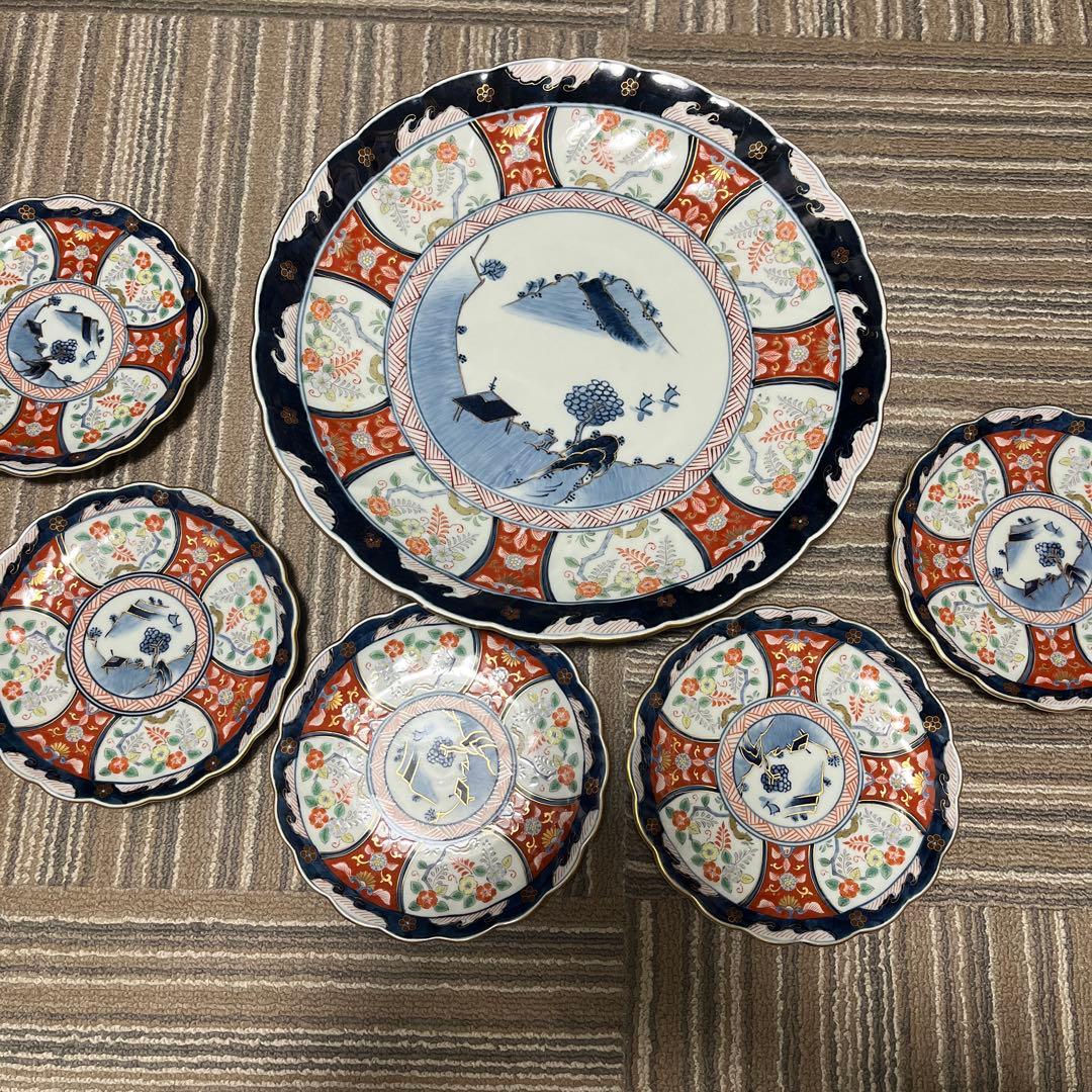 伊万里焼 お皿5枚と大皿セット