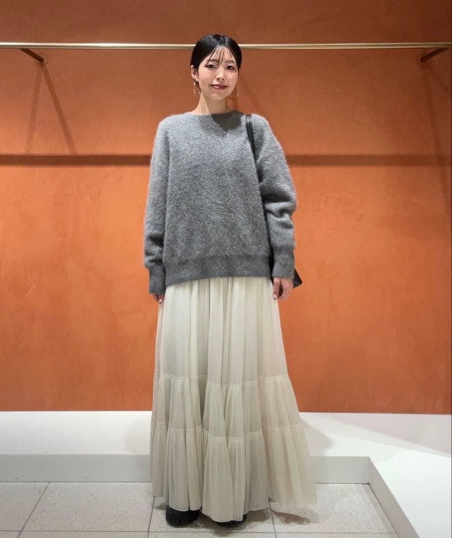 whim Gazette ウィムガゼット ファーニットプルオーバー グレー