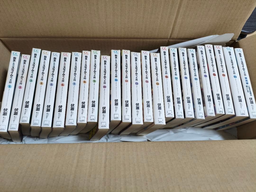 転生したらスライムだった件 小説 全23巻 完結 外伝付き 全巻セット 即発送