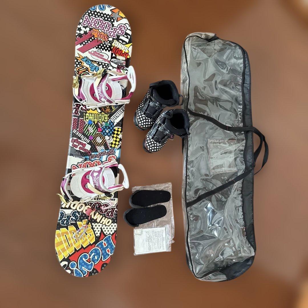 キッズSPOON(120cm)スノーボードセット（ブーツ付）