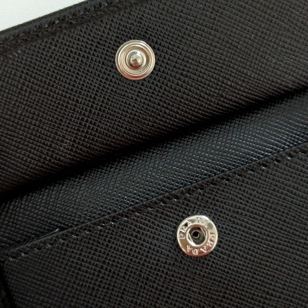 【新品・未使用】PRADA プラダ メンズ 二つ折り財布 SAFFIANO ネロ