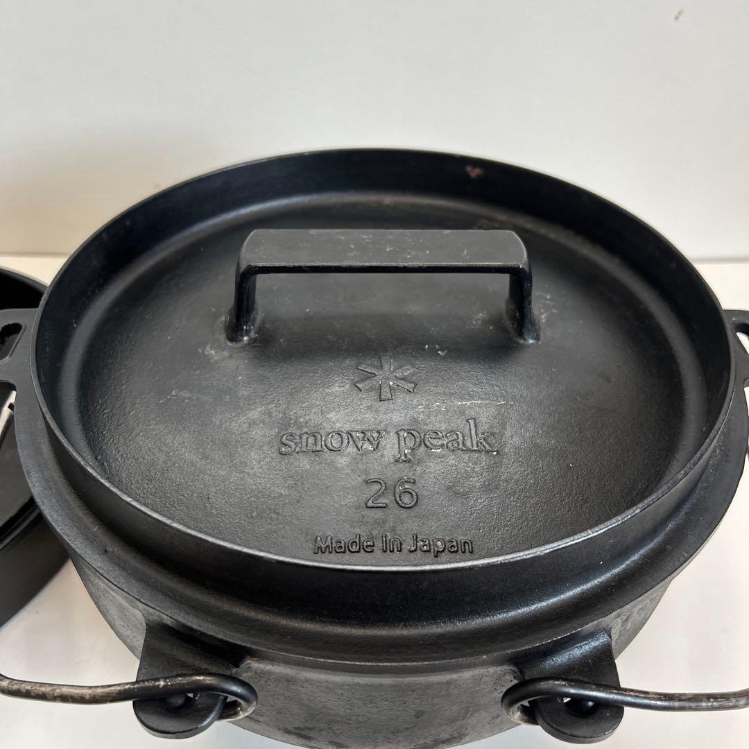 スノーピーク  peak ダッチオーブン 和鉄 26cm