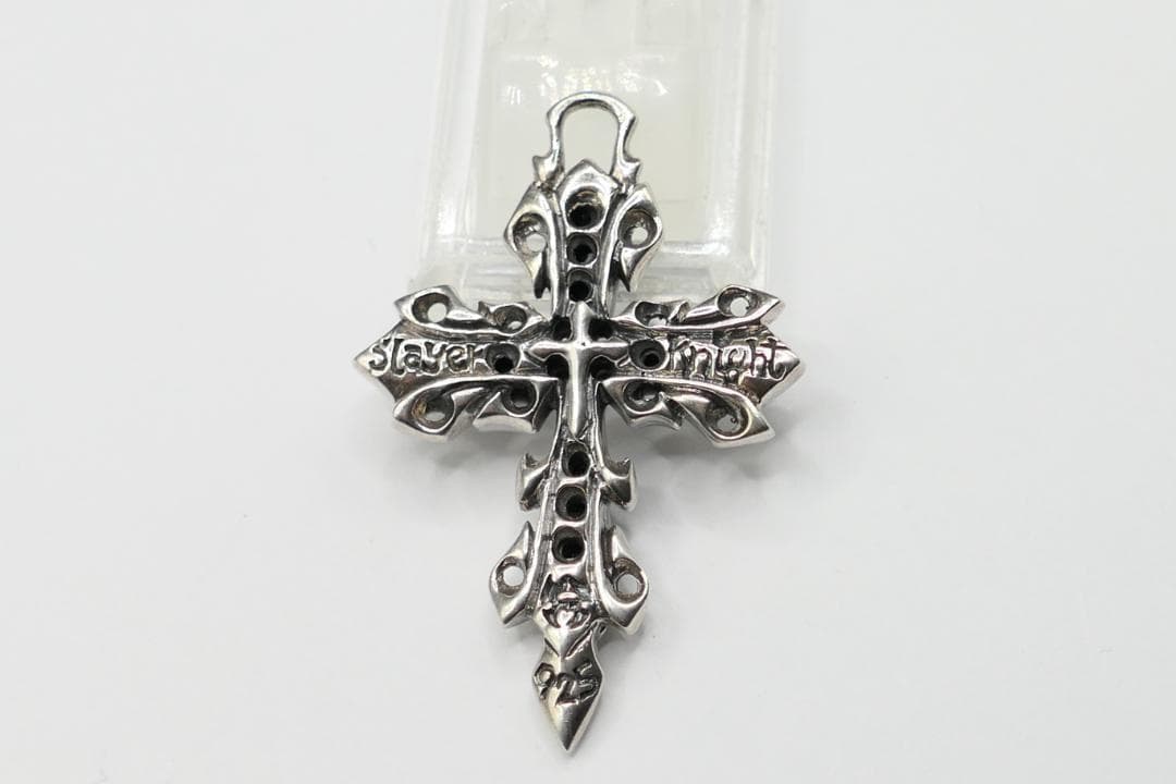 美品　the slayer　スレイヤー　メルキー　クロス　ネックレス　ブラック