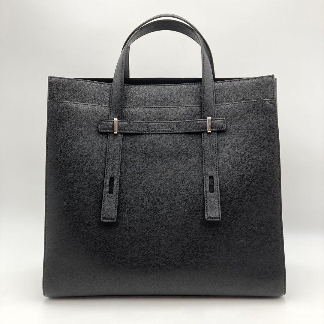 eico minami✨FURLA ジョーヴェL トートバッグ 黒 レザー