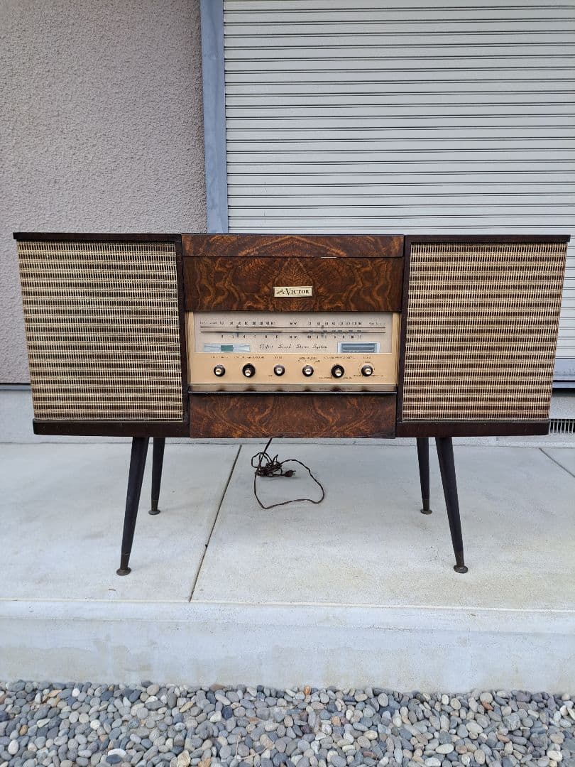 昭和レトロ　ビクターSTEREO SPEAKER BAFFLE&RADIO