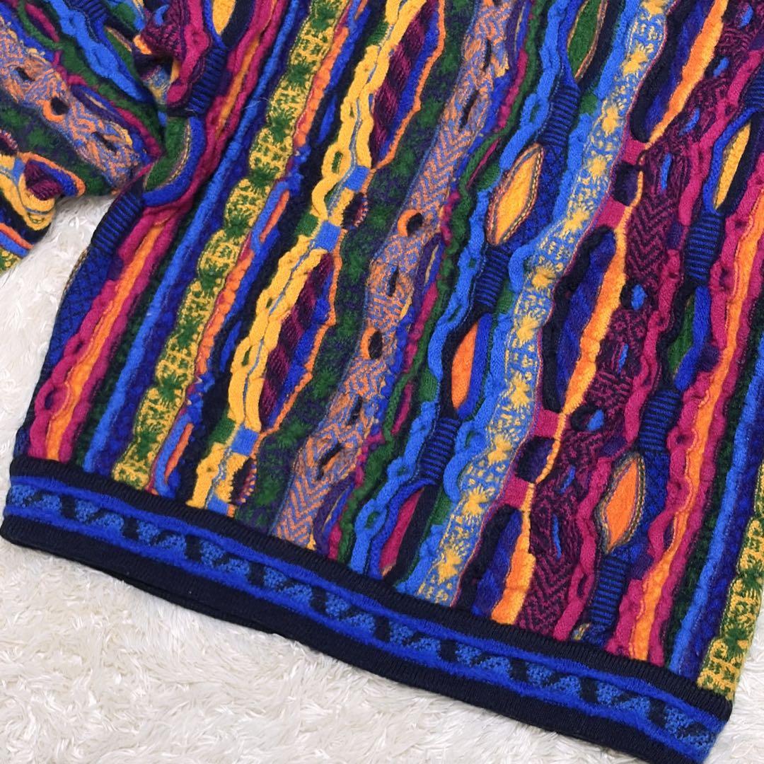 COOGI　クージー　3Dニット　ウール　マルチカラー　オーストラリア製 超厚手