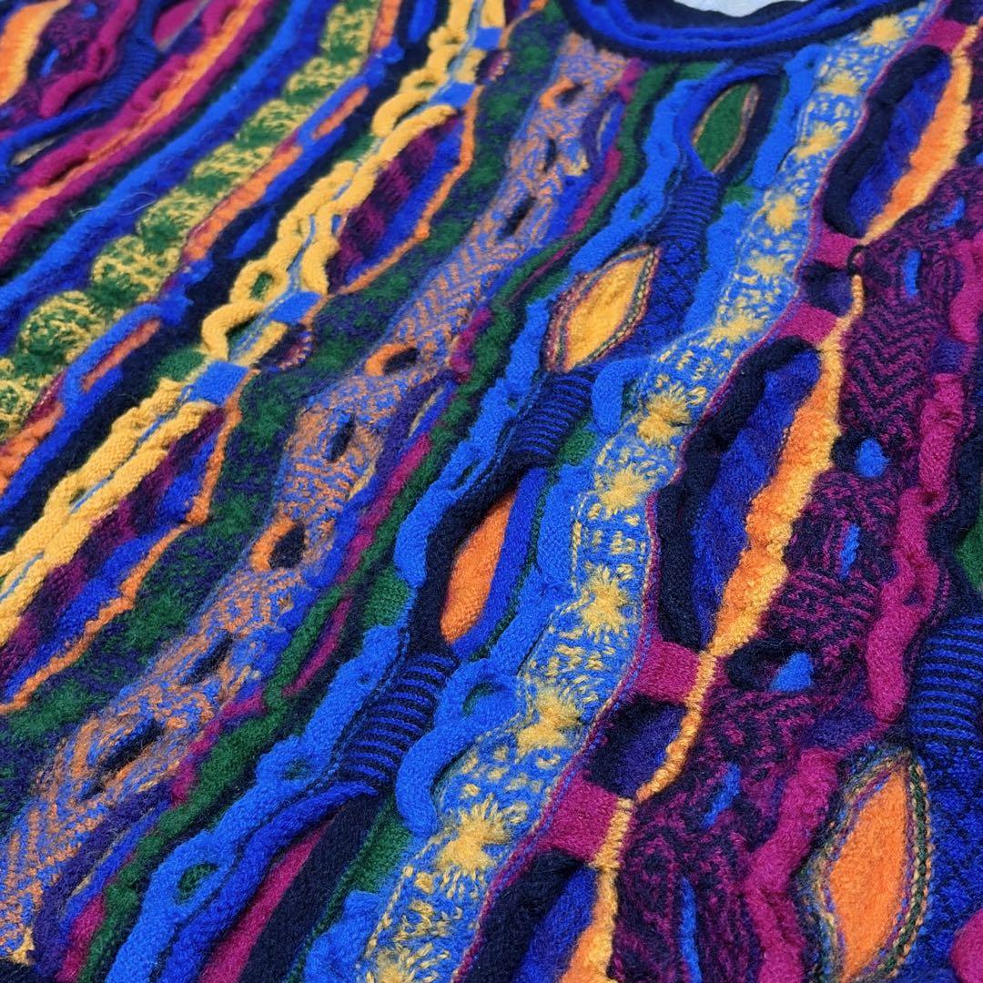 COOGI　クージー　3Dニット　ウール　マルチカラー　オーストラリア製 超厚手