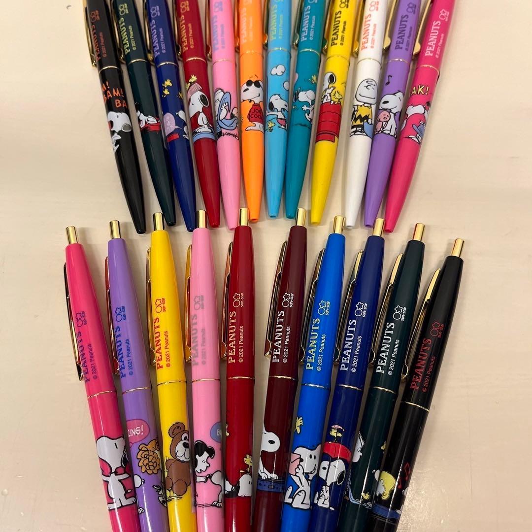 スヌーピー BIC クリック ゴールド ボールペン コンプリート 22本