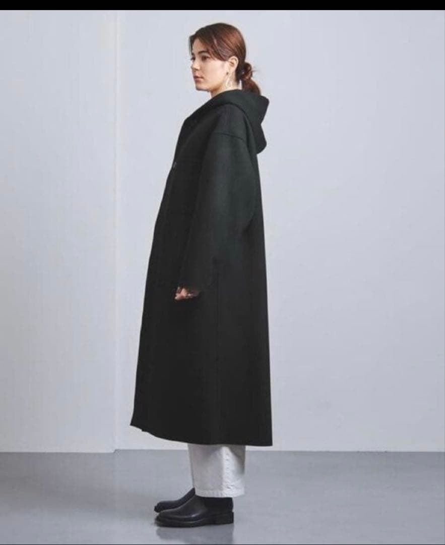 HYKE（ハイク） メルトン HOODED WORK コート　サイズ2