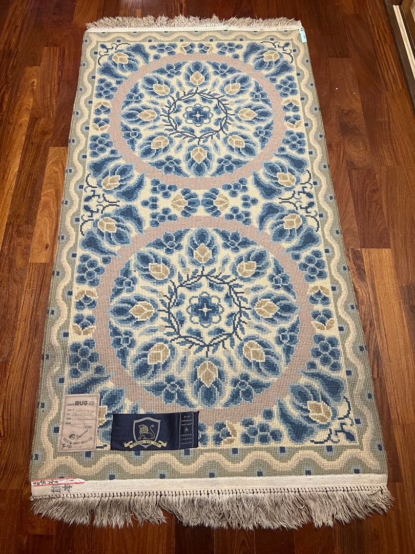 山形緞通 段通 オリエンタルカーペット80×150鍋島段通 伝統工芸マット ラグ