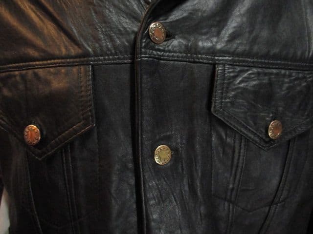 希少 ヴィンテージ 英国製 レザーベスト トラッカー REAL LEATHER社