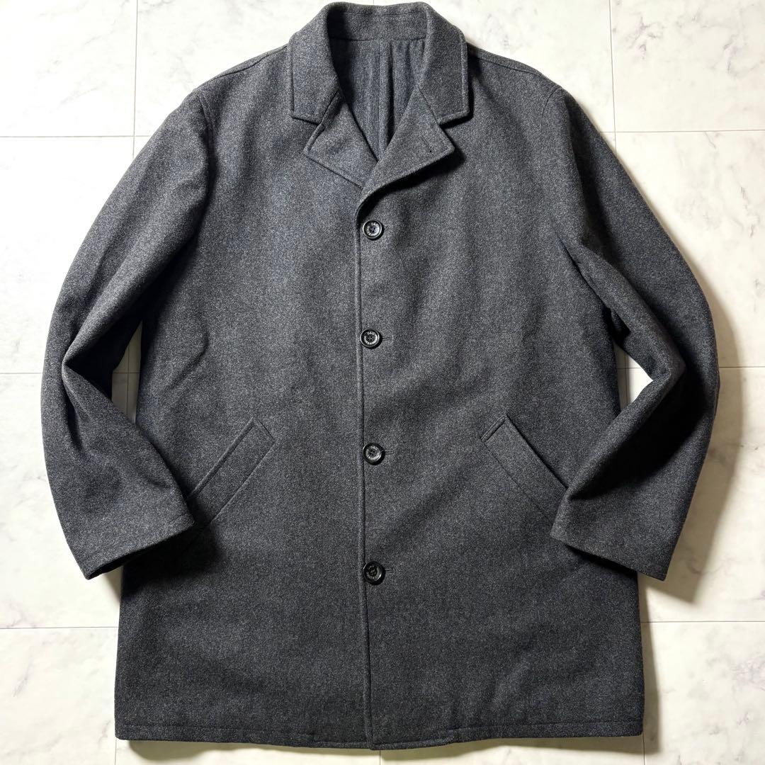 DOLCE&GABBANA ウール ステンカラーコート 46/M グレー