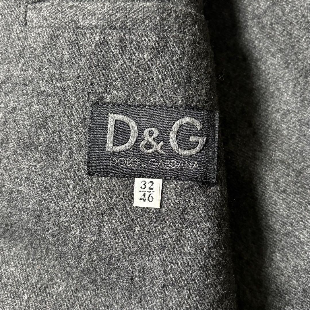 DOLCE&GABBANA ウール ステンカラーコート 46/M グレー