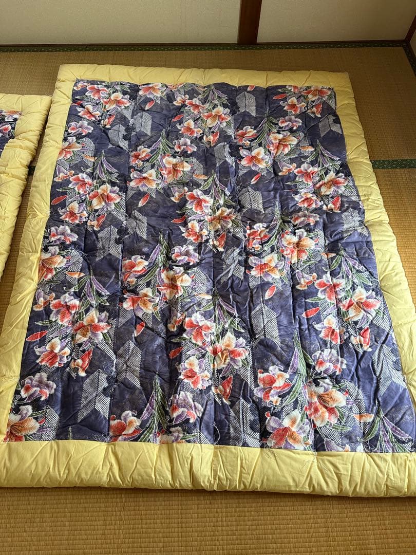 【新品】シングル　和布団　掛け布団　綿布団　2枚セット