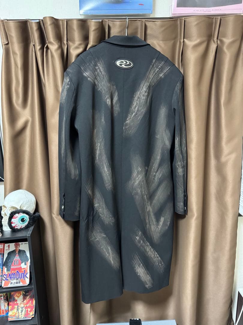 最終価格 PERSONSOUL ダブルブレスト トレンチコート M 黒