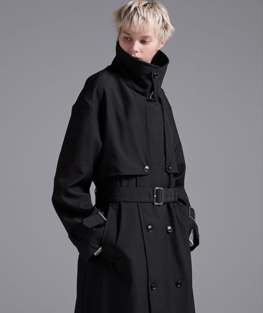 Loose/ルース ハイネックトレンチコート
