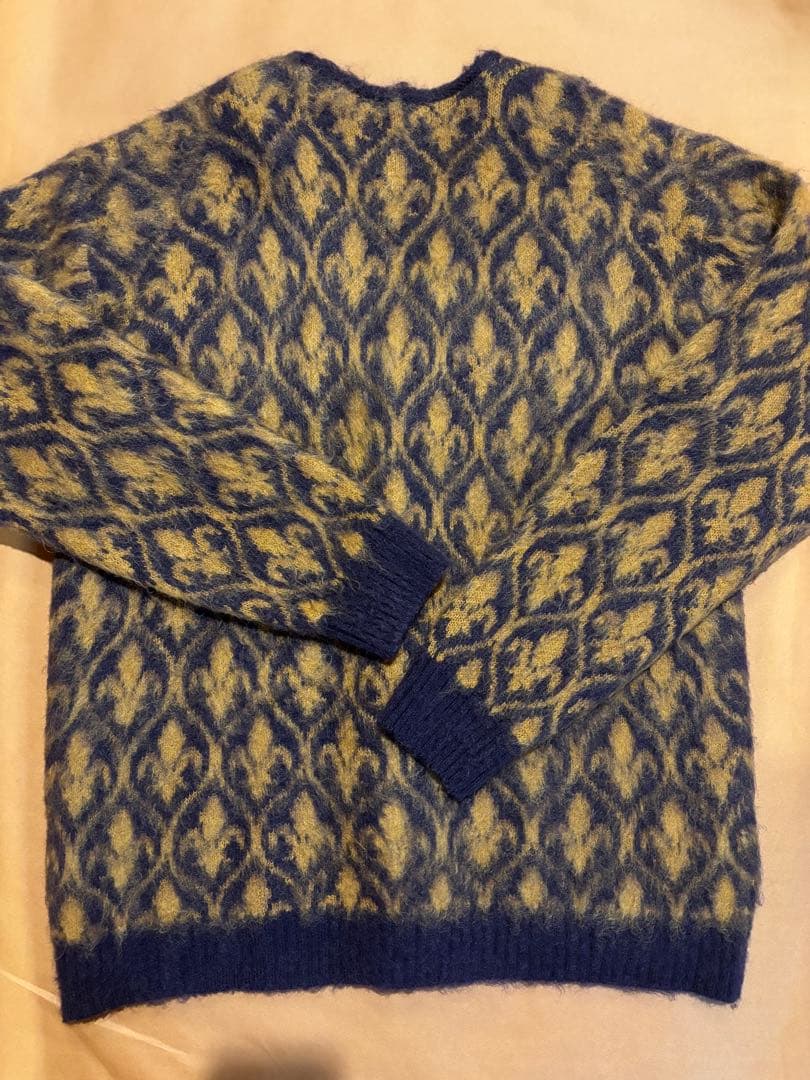 NEEDLES 24AW Mohair 総柄 モヘア カーディガン L