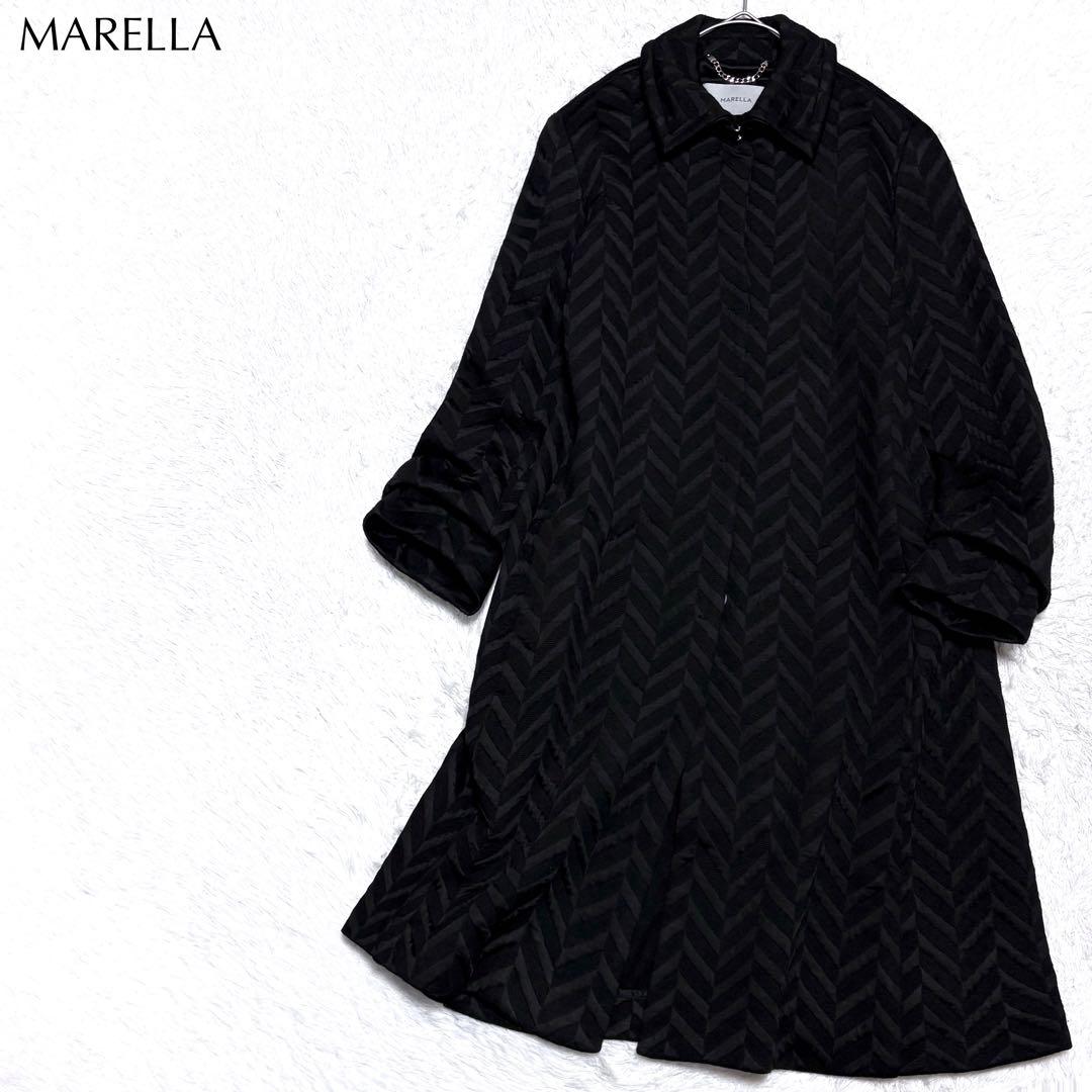 マックスマーラ 大きいサイズ 比翼 スプリング コート 上品 高級 オフィス