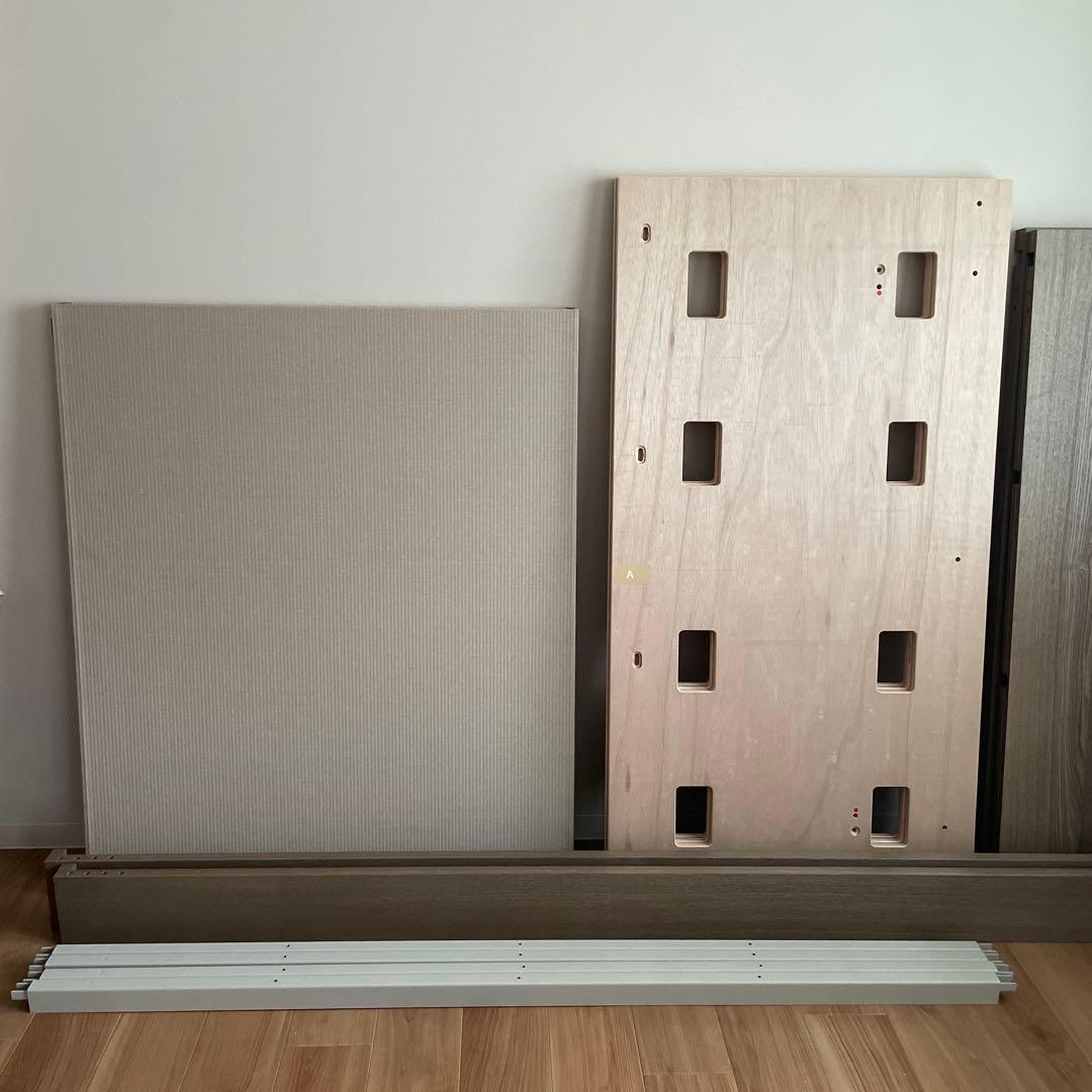 部屋を広くする家具 LIVING BED セミダブル 新色スモーキーブラウン