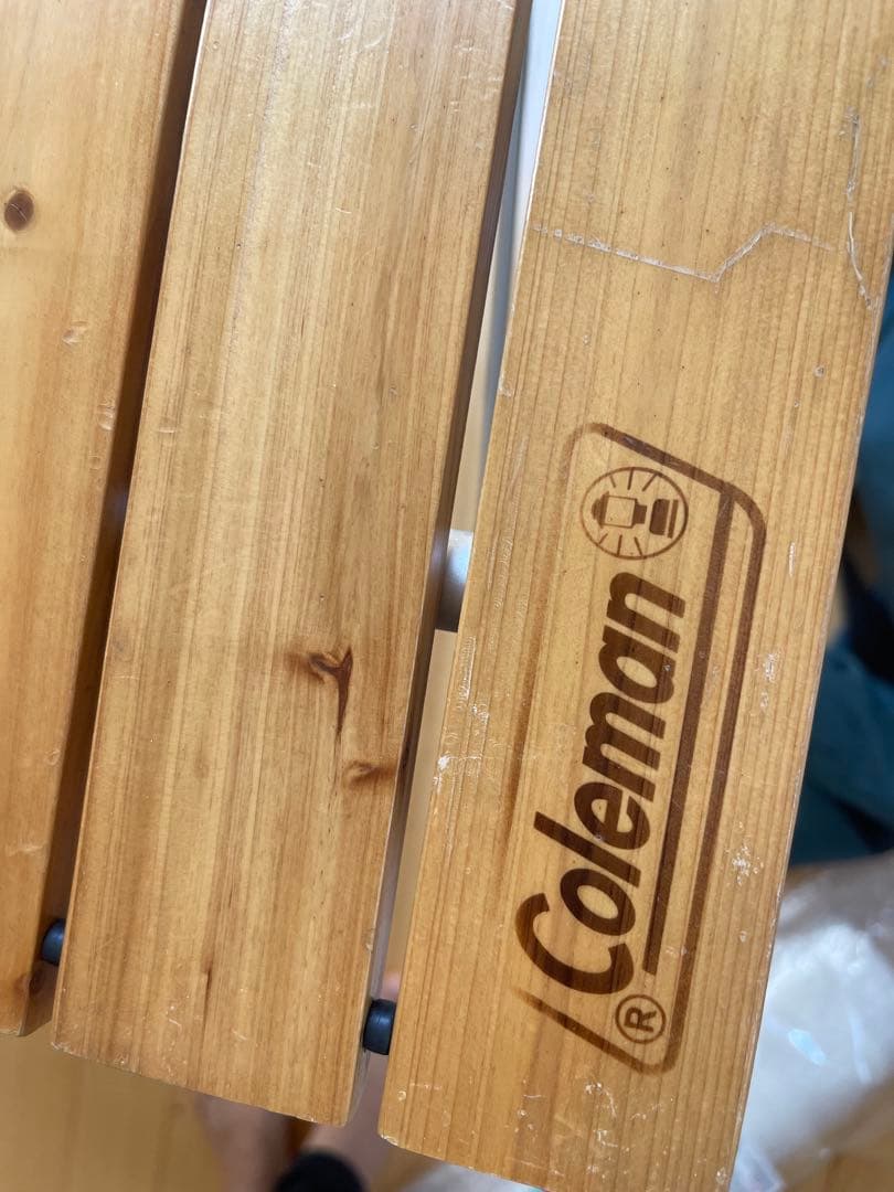 Coleman 折りたたみ木製テーブル ナチュラルウッドロールテーブル120廃盤