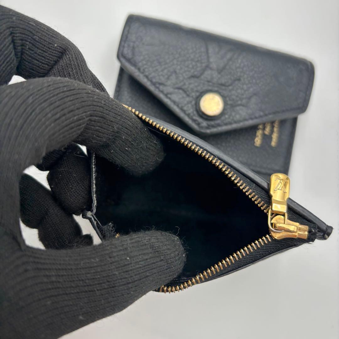 ルイヴィトン アンプラント ポルトフォイユ ゾエ ノワール