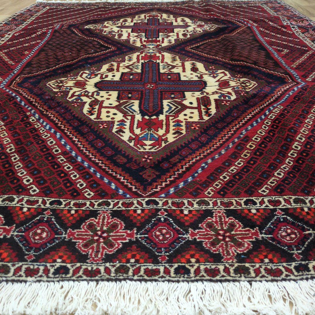 ペルシャ絨毯 手織り 草木染　スィールジャーン産 245x164 Sirjan