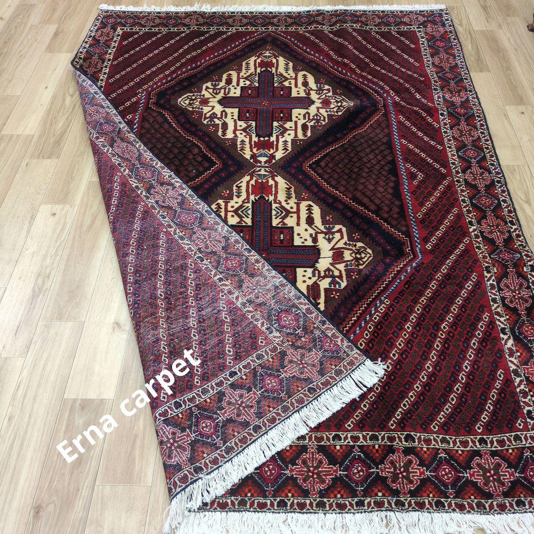 ペルシャ絨毯 手織り 草木染　スィールジャーン産 245x164 Sirjan