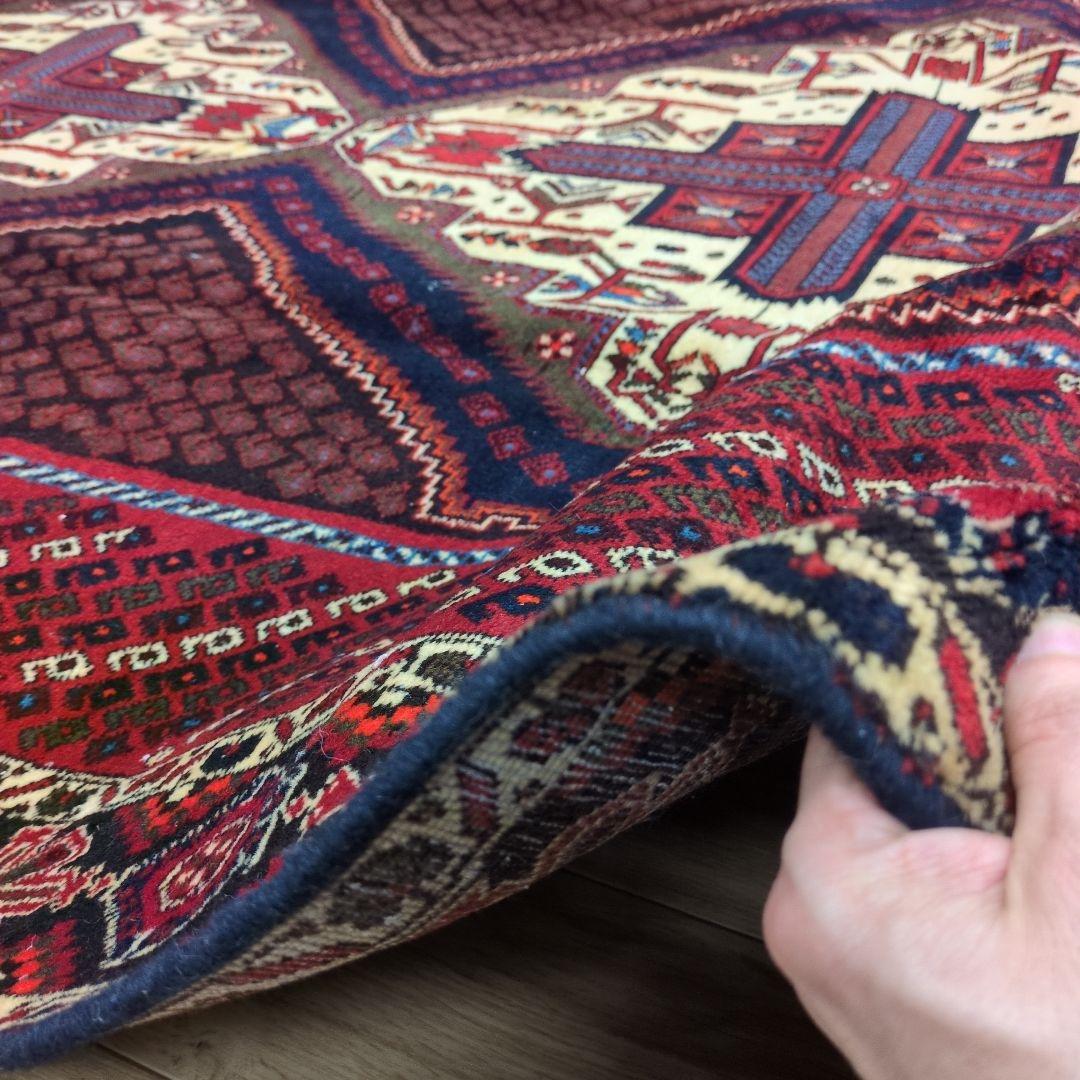 ペルシャ絨毯 手織り 草木染　スィールジャーン産 245x164 Sirjan