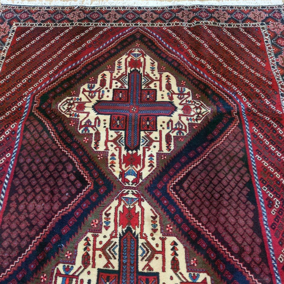 ペルシャ絨毯 手織り 草木染　スィールジャーン産 245x164 Sirjan