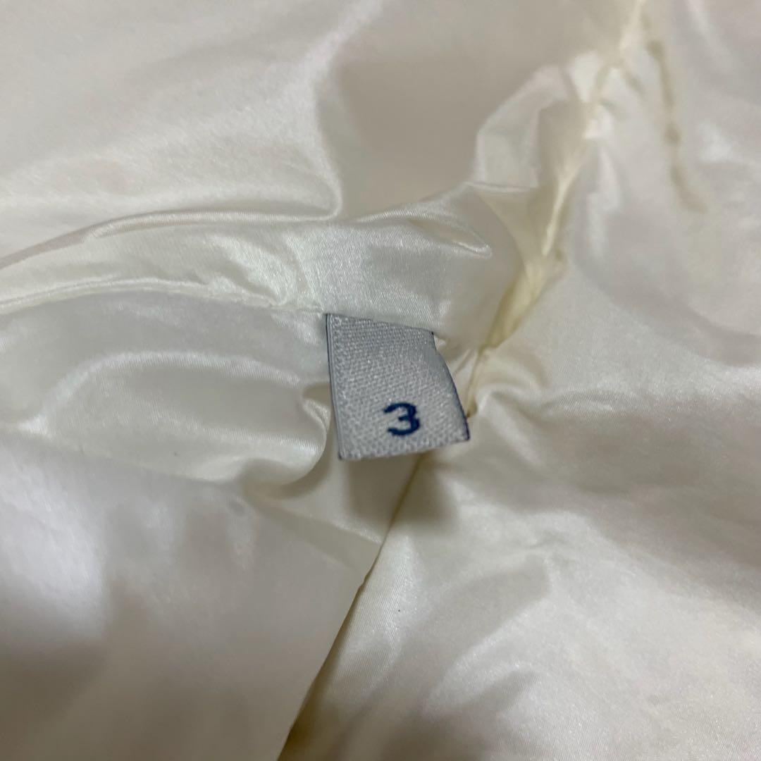 美品⭐️モンクレール　ファーダウンベスト　GALLINULE 白 4D268