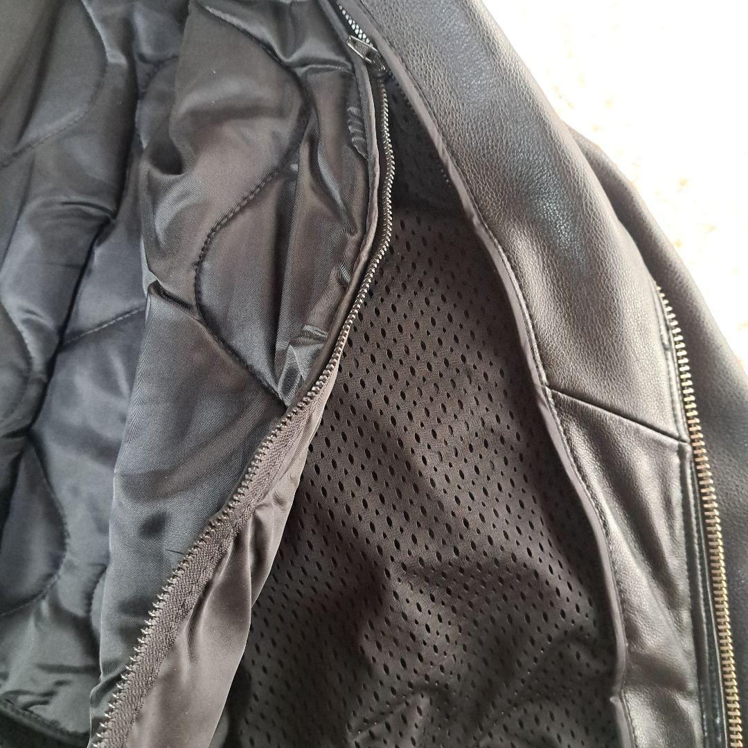 【極美品】 ダブルライダースジャケット 黒 Lサイズ