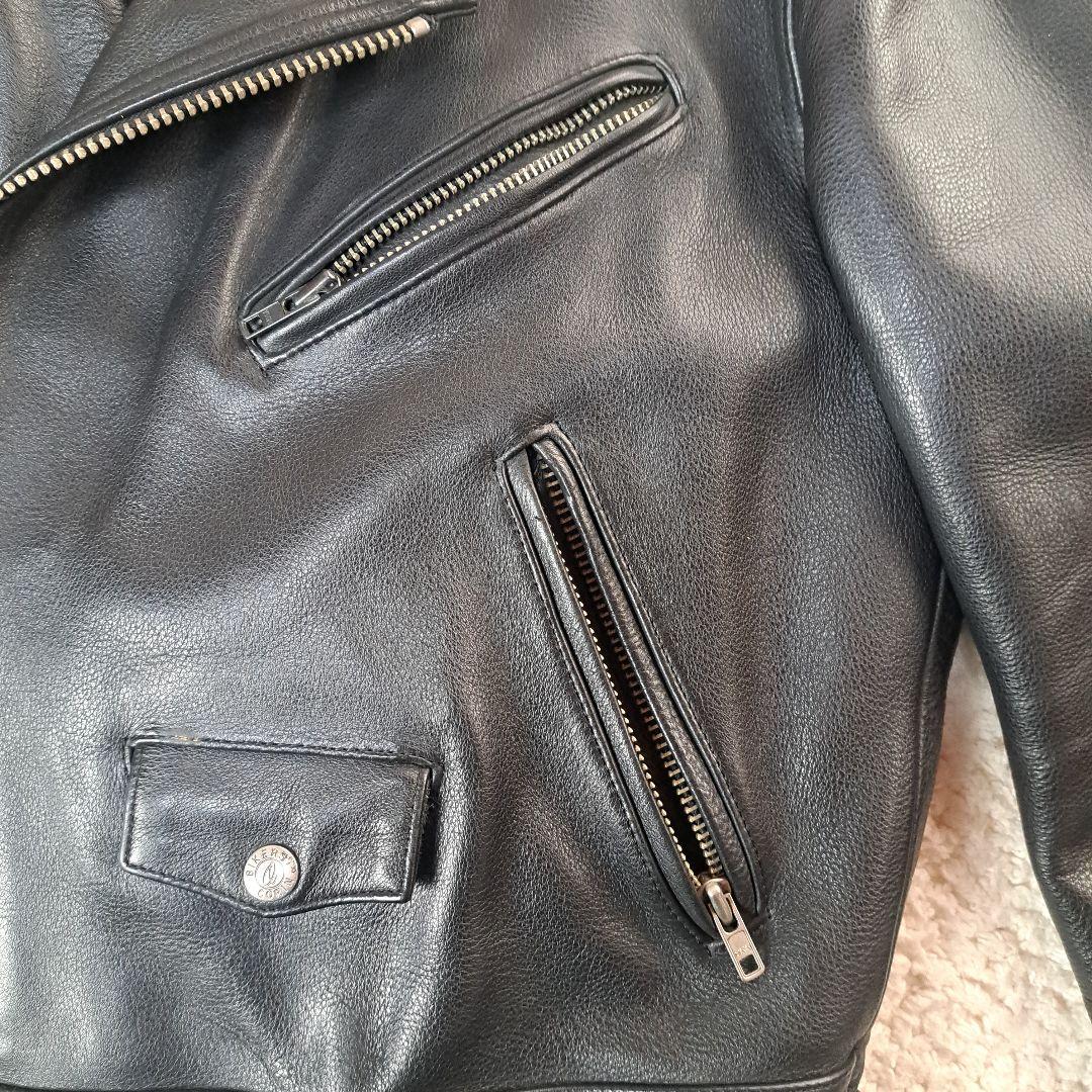 【極美品】 ダブルライダースジャケット 黒 Lサイズ