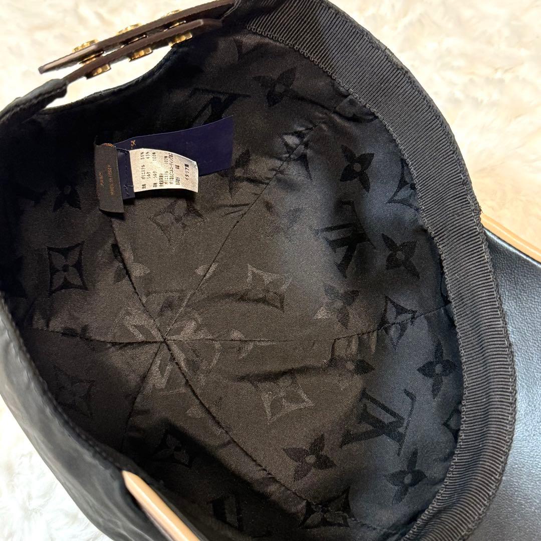 ルイヴィトン キャップ IVゲットレディー モノグラム ノワール M