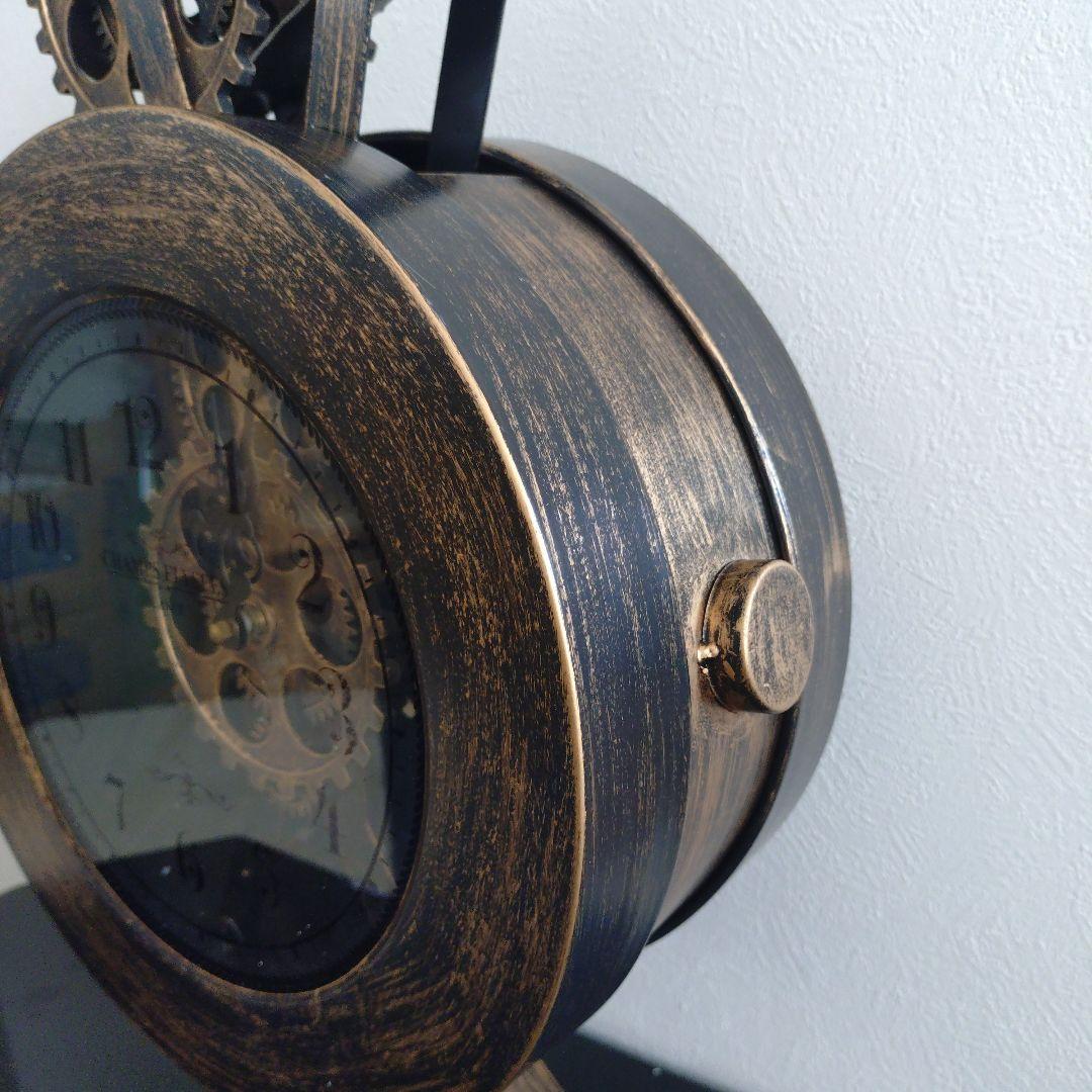 アンティーク風　ギア時計