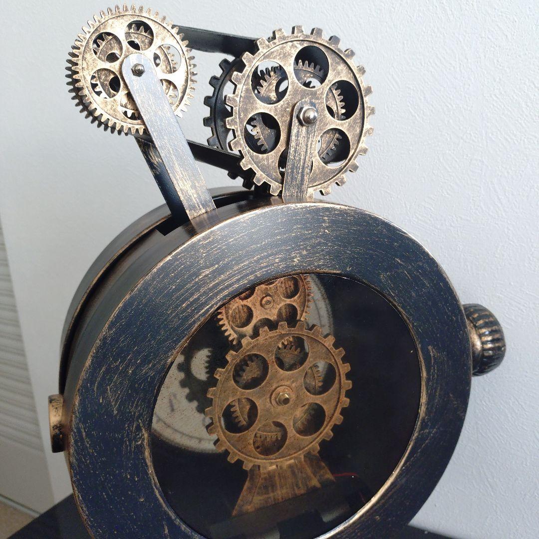 アンティーク風　ギア時計